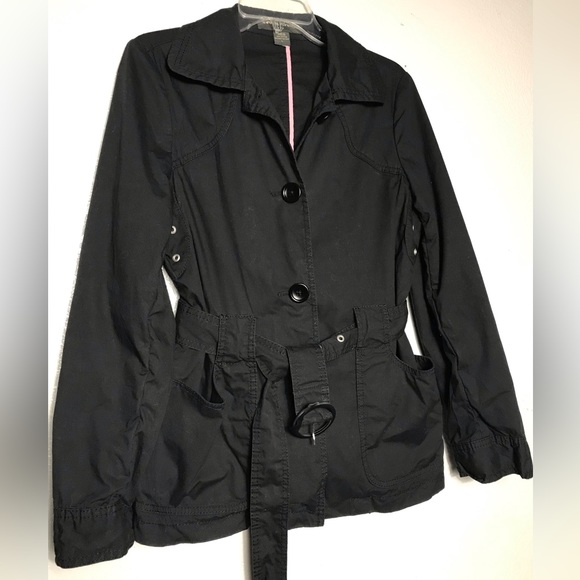 Jackets & Blazers - Banana Repúblic black belted jacket L